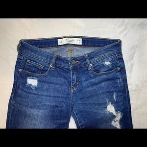 Abercrombie & Fitch skinny denim ripped jeans